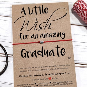 Graduation Gift for Graduate Gift Wish Bracelet Gift for Graduate Graduation Bracelet Graduation Succulent Gift Box Graduation Care Package