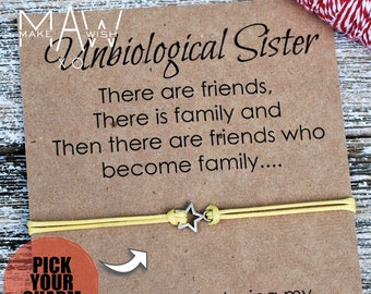 Unbiological Sister Best Friend Gifts Soul Sister Bracelet Friendship Bracelet Big Little Sorority Best Friend Bracelet Gifts