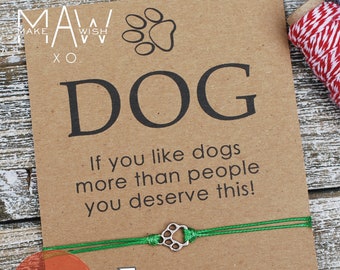 Dog Bracelet Friendship Bracelet Pet Lover Gift Pet Mom Jewelry Best Friend Gift Paw Print Bracelet Personalized Gift for Kids and Adults