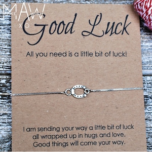 Good Luck Horse Shoe Bracelet Graduate Gift College Graduate Gift High School Graduate Gift Good Luck Charm Personalized Gift