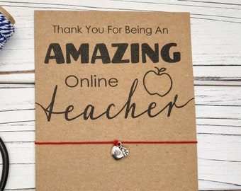 Teacher Gifts Online Teacher Gift Teacher Appreciation Gift Teacher Gift Thank you Gift for Teacher Gift Apple Bracelet