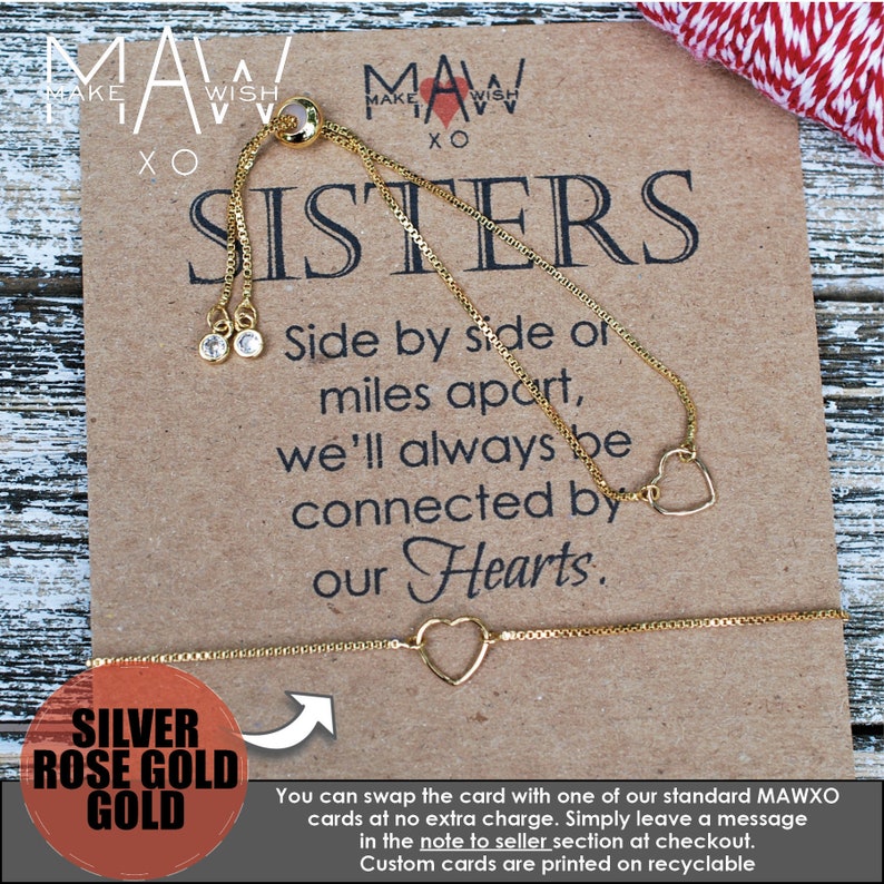 Regalo Sorella Regalo di Compleanno Sorella Bracciale | Etsy Regalo Sorella Regalo di Compleanno Sorella Bracciale | Etsy