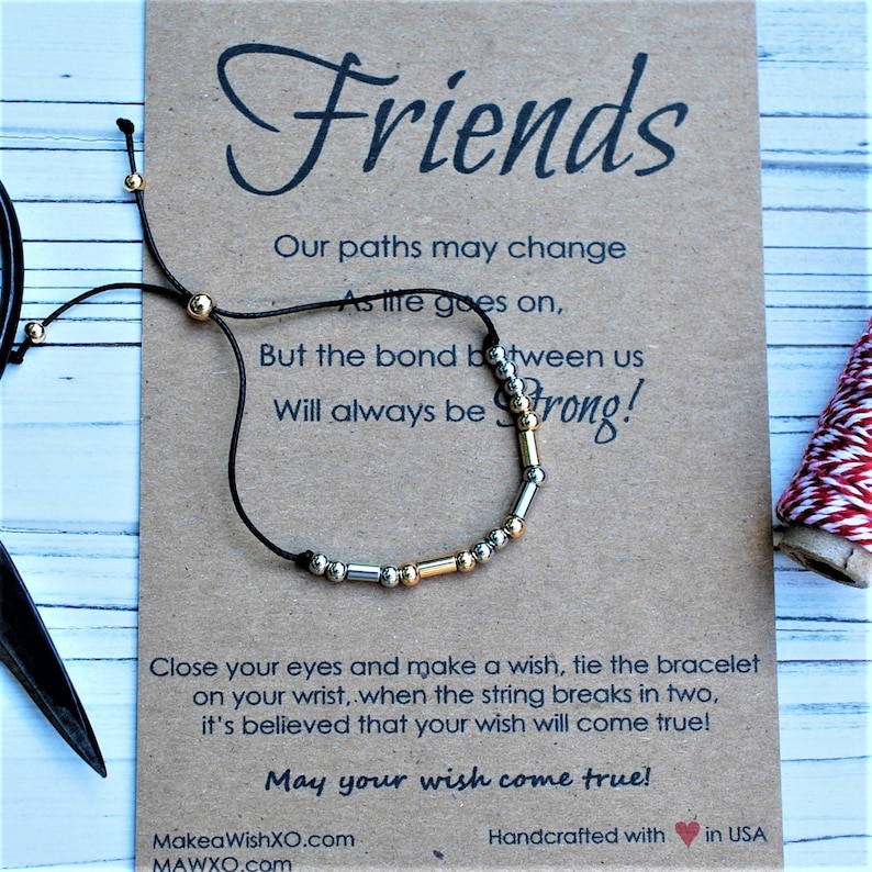 Friends Morse Code Friend Morse Code Bracelet, Best Friend Gifts, Friend Gift, Morse Code ...