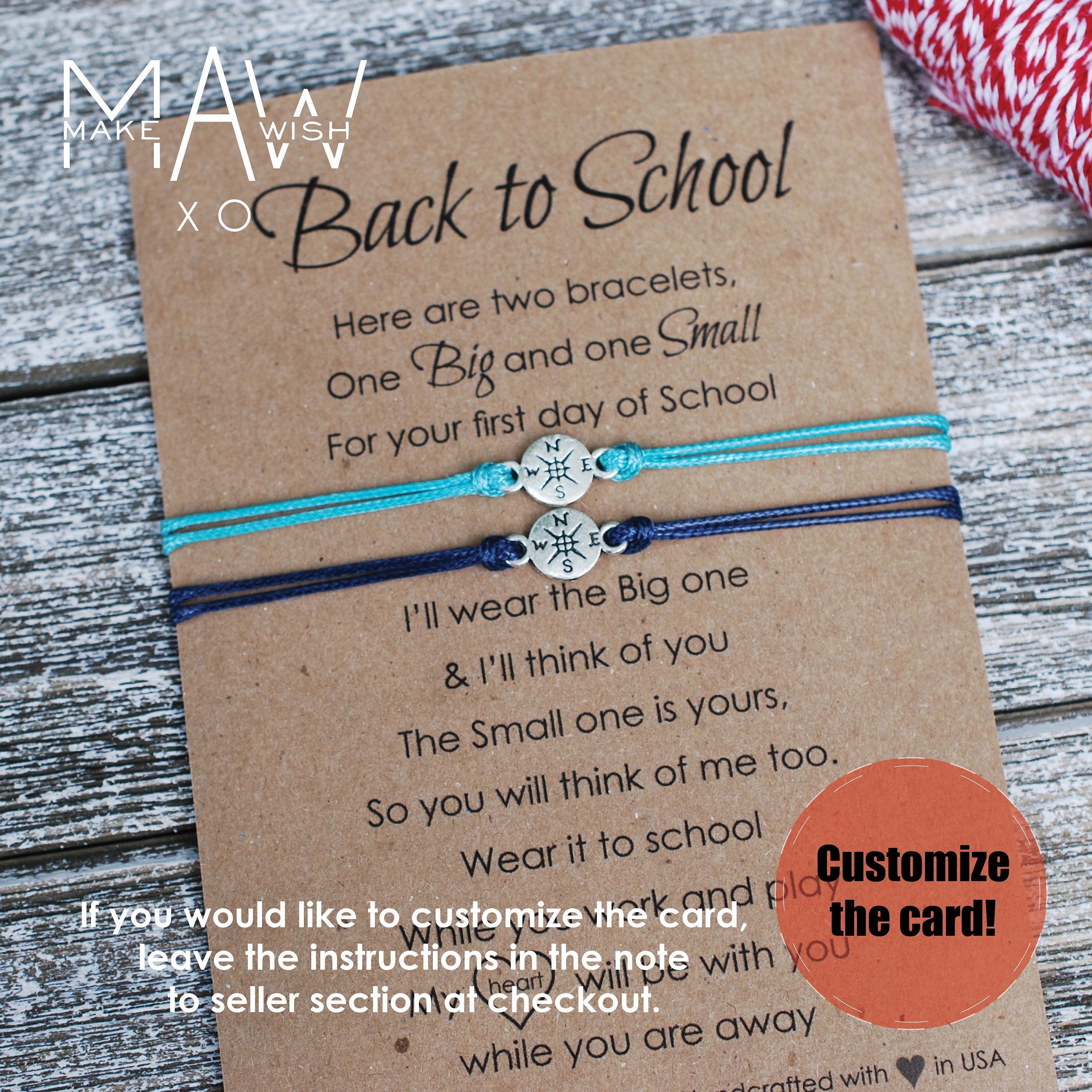 Back to School Bracelet First Day of School Bracelet Kids Etsy Canada