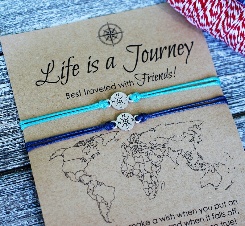 Friendship Bracelet Best Friend Gift for Women Life is a | Etsy