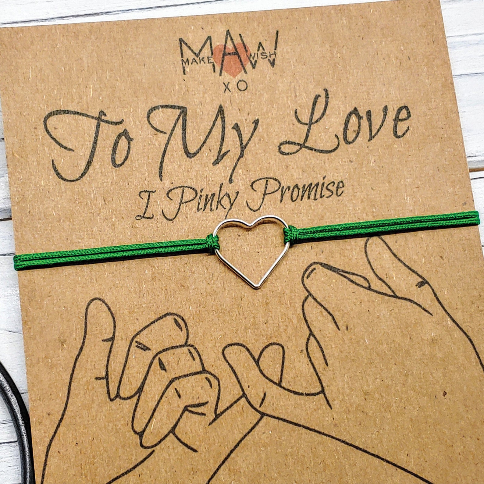 Pinky Promise Bracelet Promise Gift for Her Friendship Etsy