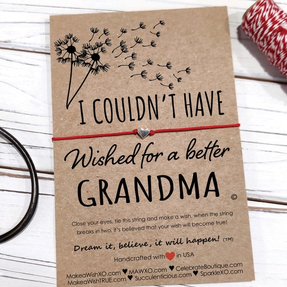 Regalo per la nonna Regalo di compleanno della nonna per braccialetto della nonna  Regali per la