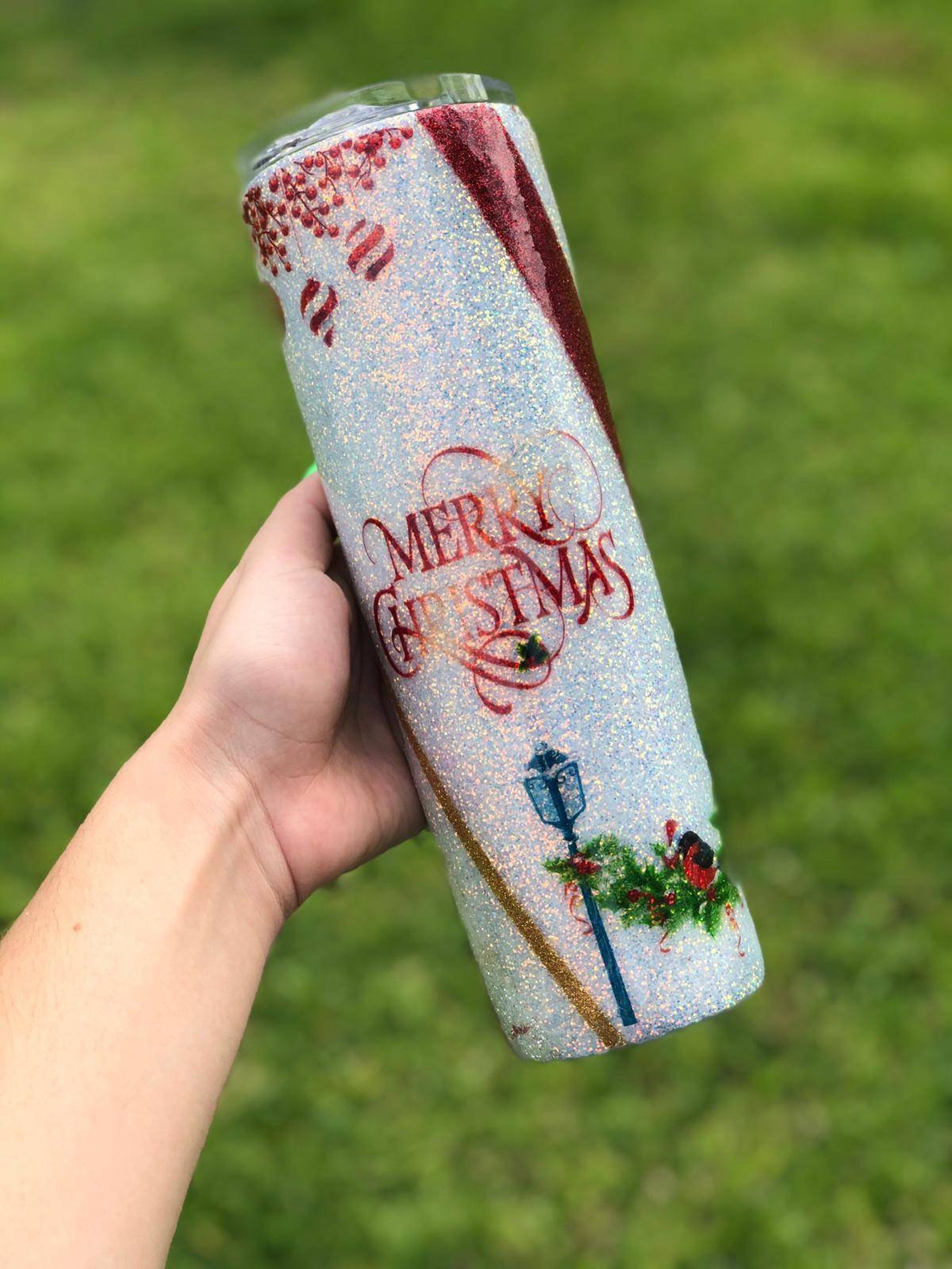 Christmas Holiday Tumbler Etsy