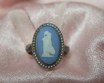 Cameo Ring 14k Yellow or Gold Filled Wire Wrapped Ring with Copper Tone Oval Metal Bead Size 4 5 6 7 8 9 10 11 12 13 14 Sterling Silver