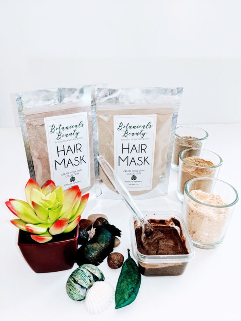 Herbal Hair Mask // Clay Hair Mask // Deep Conditioning Mask Etsy