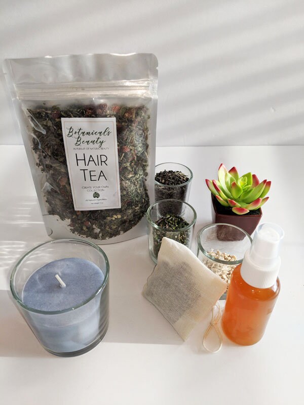 Custom Herbal Conditioning Hair Tea Rinse // Hair Tea Etsy