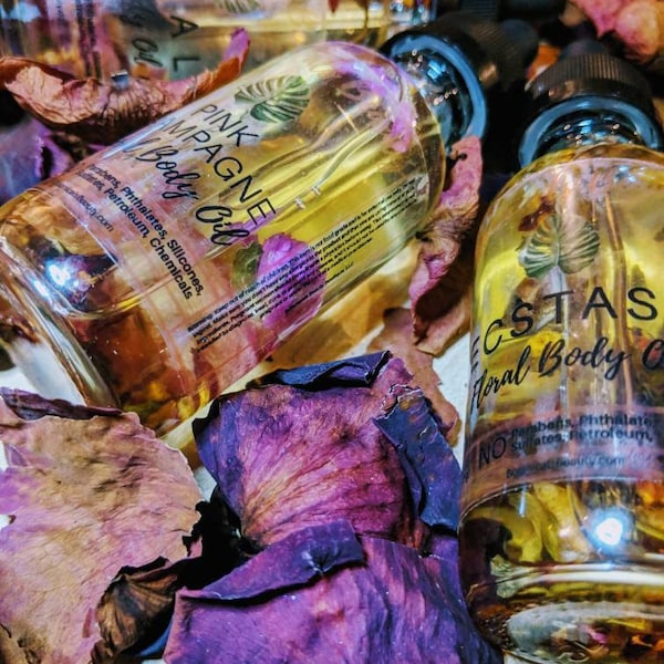 Scented Floral Body Oil Moisturizer