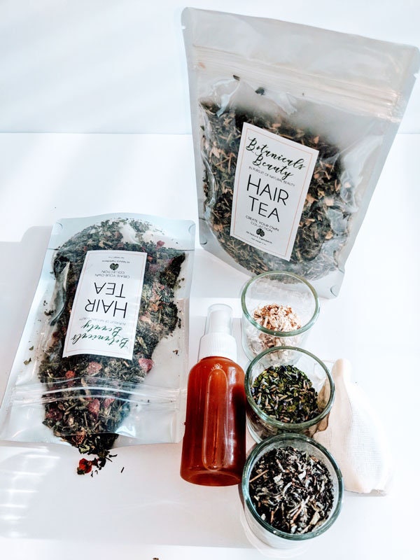 Custom Herbal Conditioning Hair Tea Rinse // Hair Tea Etsy