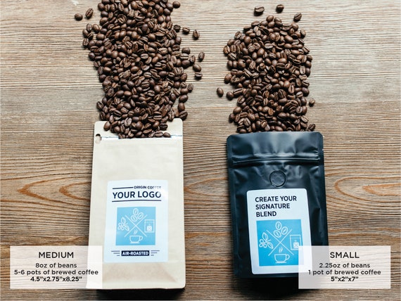 Custom Roasted Coffee With Personalized Look for Gift Giving Swag