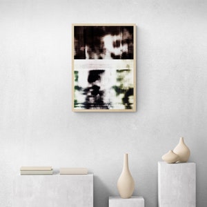Large Abstract Poster. Wall art for living room or home office. Neutral toned artwork. 50 x 70 cm image 2