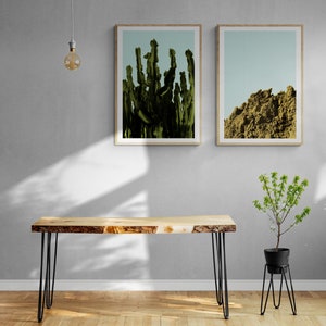 2 x Kunstdruck, Mid-Century Poster, Plakat, Abstrakt, Minimalistisch, Wanddeko Wohnzimmer