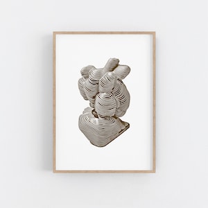 Original Serigraph Print. Geometric Screen Print. Minimalist Silk Screen Print. Living Room Decor. Home office art.