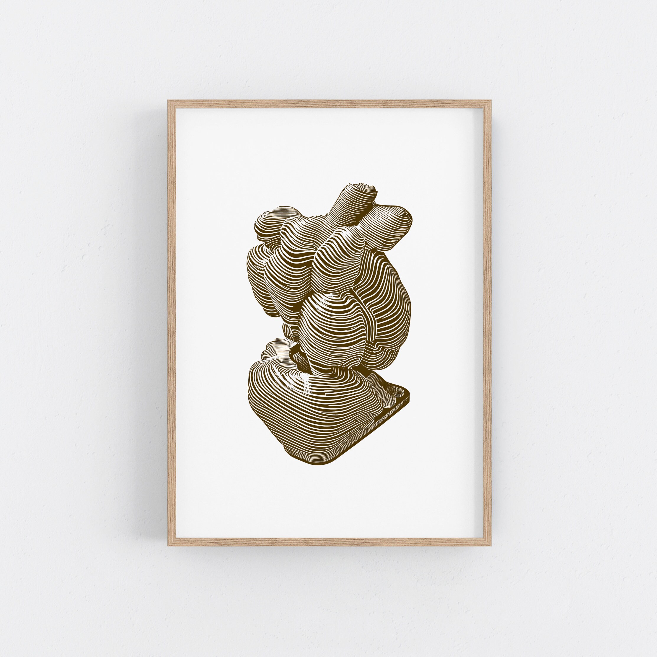 Original Serigraph Print. Geometric Screen Print. Minimalist Silk Screen Print. Living Room Decor. Home office art.
