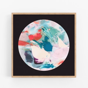 Large Abstract Art Print. Circular Artwork. Giclee Print. Original Home or Office Decor. Landscape Painting. Statement Art.