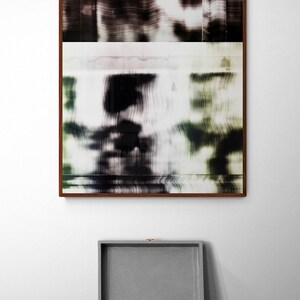 Large Abstract Poster. Wall art for living room or home office. Neutral toned artwork. 50 x 70 cm image 5