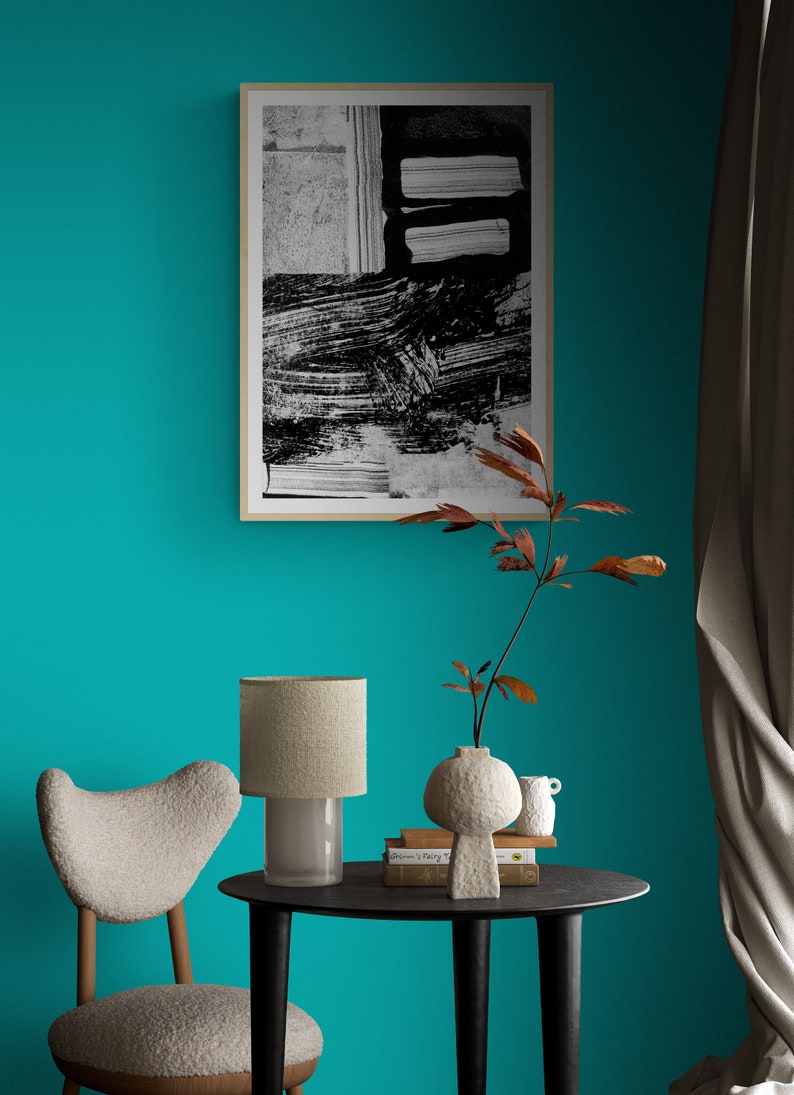 Minimalist Black and White Poster. A Fine Art Print Based an Etsy