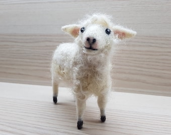 Cute felt sheep