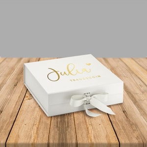 Geschenkdoos voor bruidsmeisjes en bruidsmeisje "Julia", bruidsmeisje geschenkdoos, bruidsmeisje, beste man cadeau, gepersonaliseerd cadeau