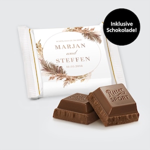 Il regalo di nozze Ritter Sport Mini è terminato: è fantastico che tu sia qui! "Matrimonio Boho"