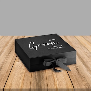 Geschenkbox für den Bräutigam am Tag der Hochzeit, Wedding Gift, Bräutigamgeschenk, Geschenk, Morgengabe
