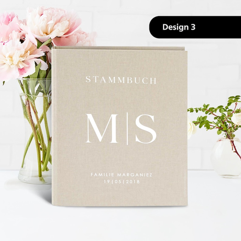 Family register for storing your marriage certificate at the registry office, personalized in DIN A4 and DIN A5 sizes. image 4