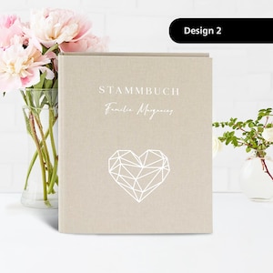 Family register for storing your marriage certificate at the registry office, personalized in DIN A4 and DIN A5 sizes. image 3