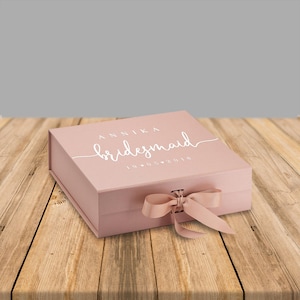 Gift box for bridesmaids and maid of honor "Annika", Bridesmaid Gift Box, Maid of Honor, Best Man Gift, Personalized Gift