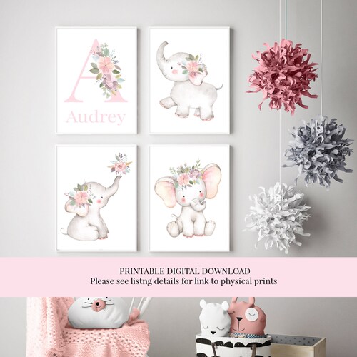 DIGITAL DOWNLOAD Customsied Baby Name Print Nursery Decor Etsy