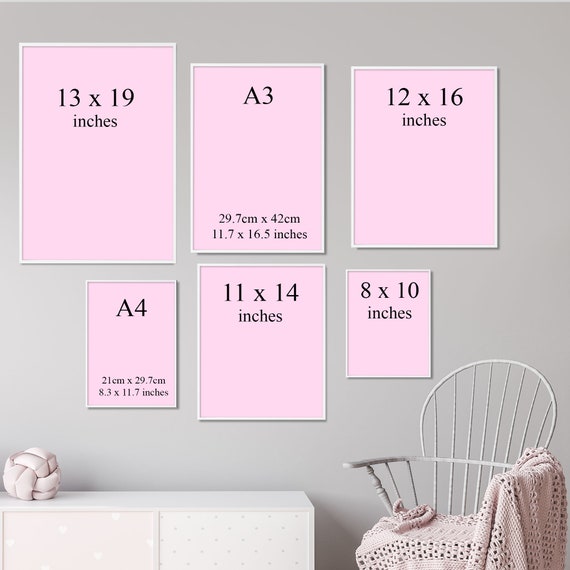 Cute Nursery Art Print Baby S Room Wall Art Girls Room Etsy