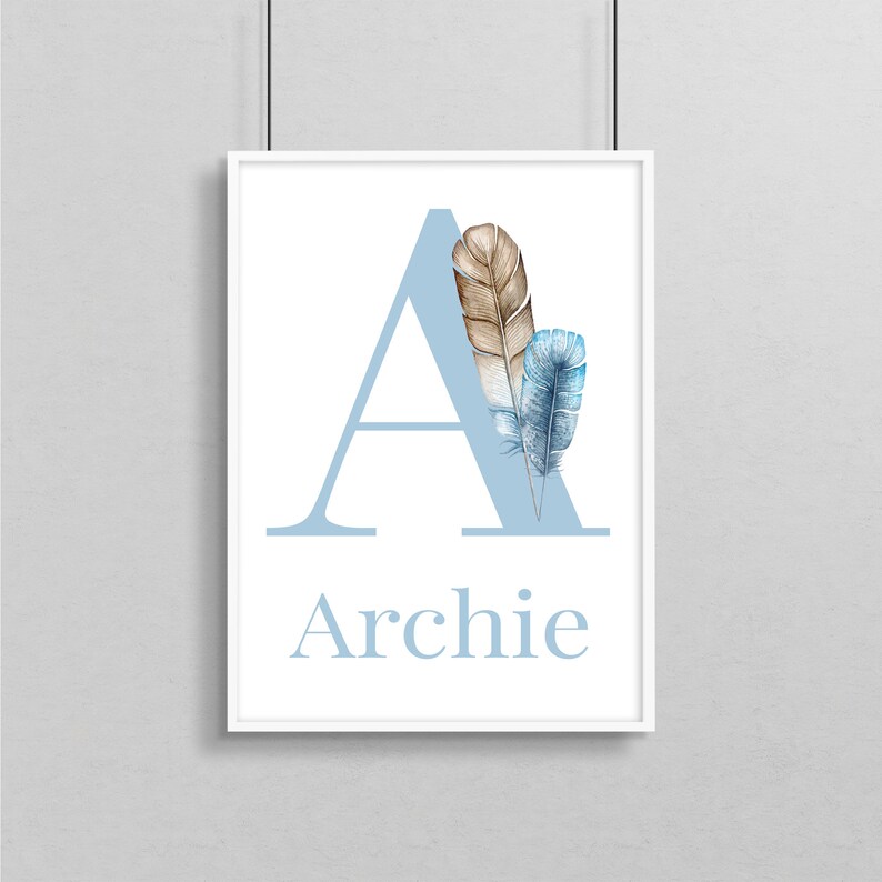 Customised Baby Name Wall Prints Boys Room Nursery Decor Etsy Australia