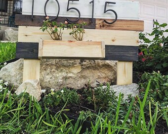 House number yard sign | Etsy