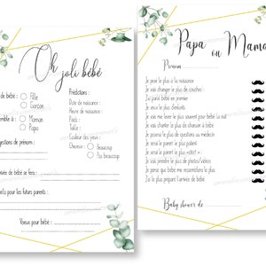 Lot De Cartons De Jeux Baby Shower Jeux Bebe Predictions Etsy Lot De Cartons De Jeux Baby Shower Jeux Bebe Predictions Etsy
