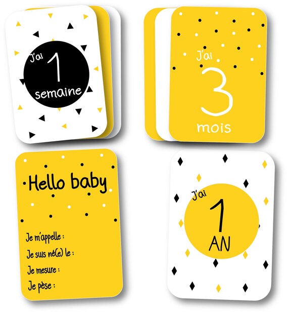 Kit Cartes Etapes Bebe Moutarde Noir Premiere Annee Bebe Etsy Kit Cartes Etapes Bebe Moutarde Noir Premiere Annee Bebe Etsy