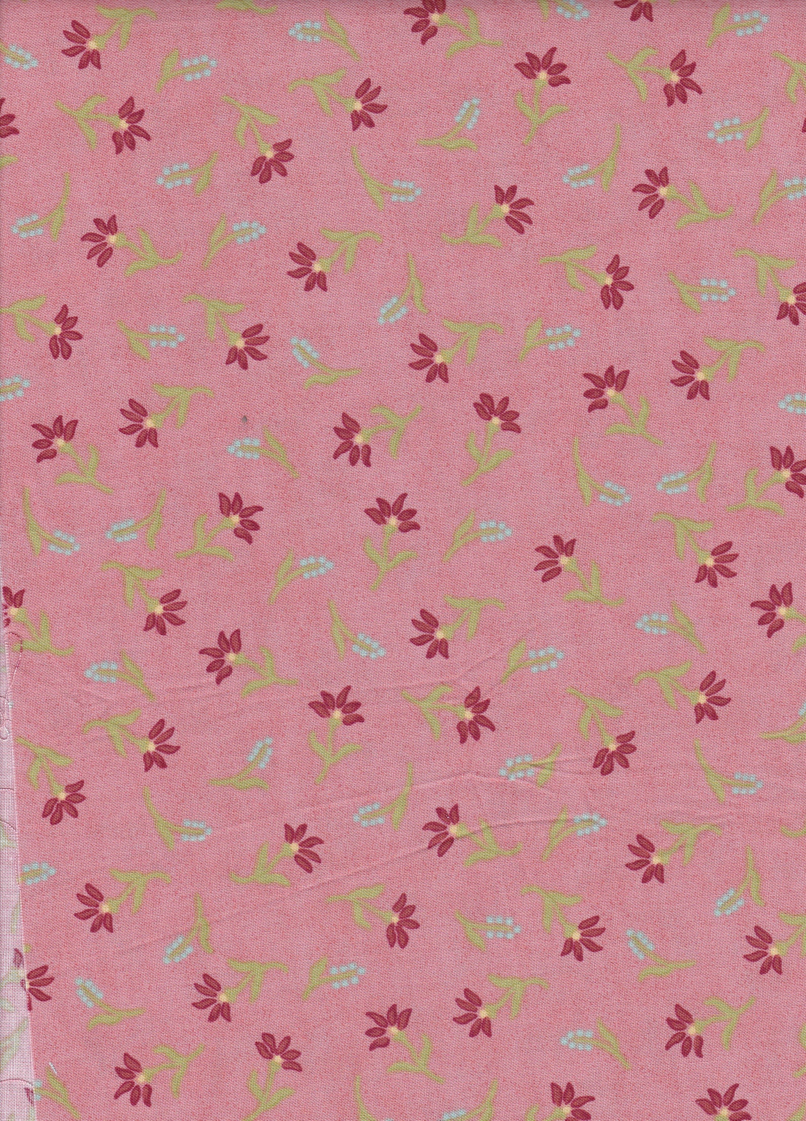 Patchwork fabric on sale cotton fabric pink with light blue Etsy