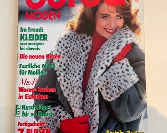 Burda Moden 12/89  Modemagazin Nähen Stricken