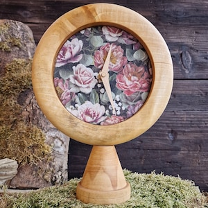 Orologio da tavolo - Orologio a pendolo - Magia della natura - Orologio in legno - Quarzo - Silenzioso