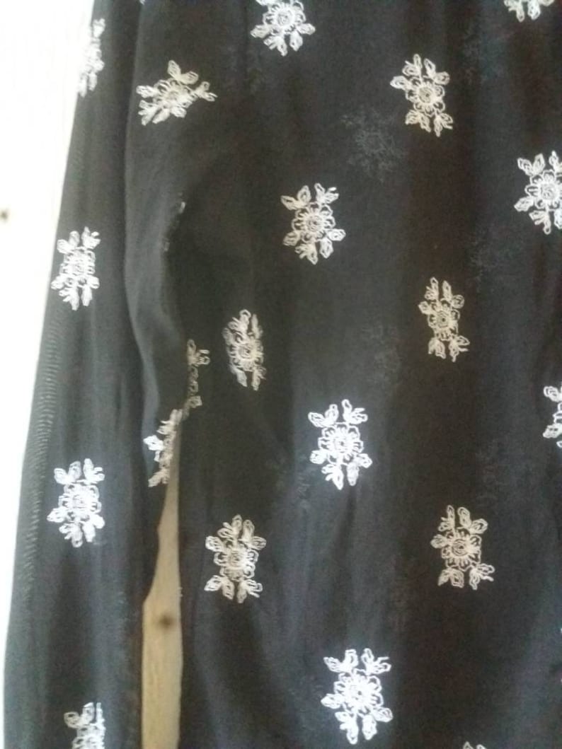 Vintage 90s Black Semi Sheer Grunge Style Cardigan UK 16