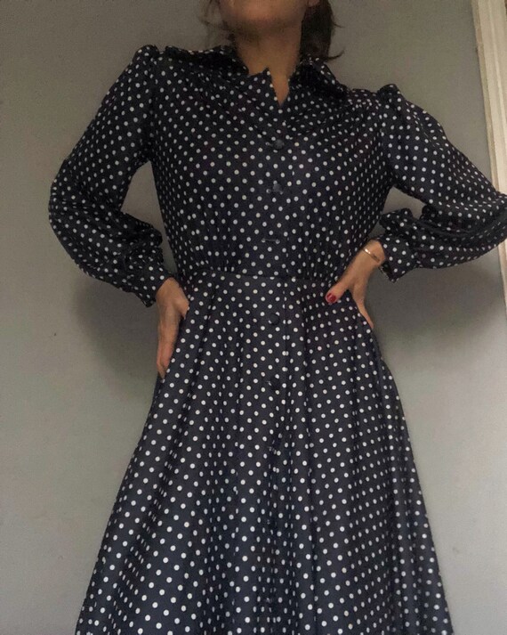black polka dot skirt uk