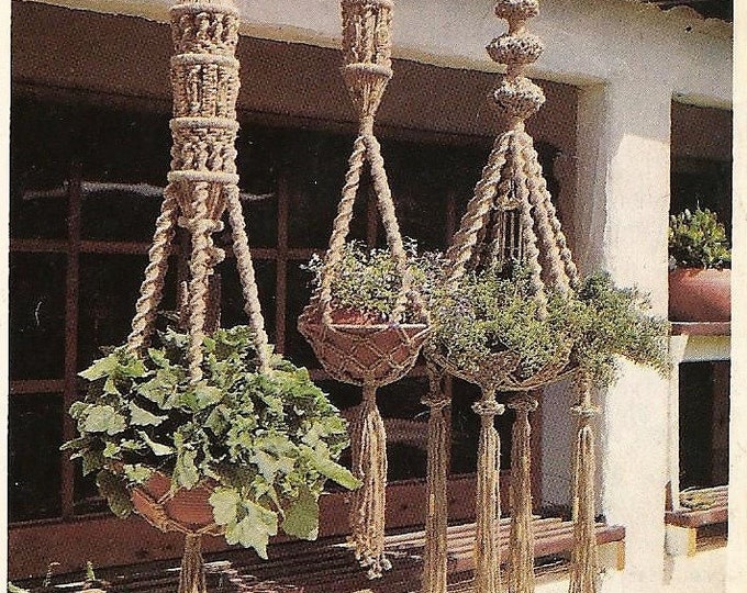 3 Macrame Plant Hanger Patterns- Free Beginners Sampler,pdf Digital ...