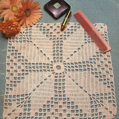 Crochet Placemat Pattern alicia Placemats PDF Etsy