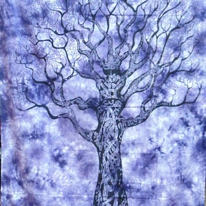 Tie Dye Tree Of Life Cotton Tapestry Wall Tapestry Wall Hanging Mandala Tapestry Hippie Tapestry Tapestry Mandala Bohemian Indian Tapestry
