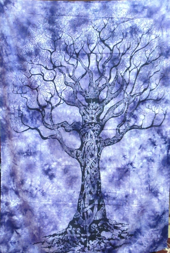 Tie Dye Tree of Life Cotton Tapestry Wall Tapestry Wall Hanging Mandala Tapestry Hippie Tapestry Tapestry Mandala Bohemian Indian Tapestry Etsy