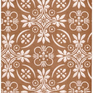 Vintage Print Hand Colored Wallpaper Catalogue Design Pattern Sample no. 15 1950&#39;s collectable Home Decor