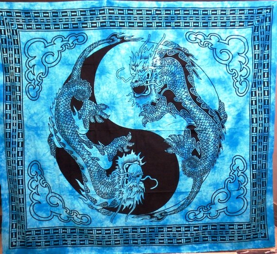 Yin & Yang Dragons Tapestry Yin & Yang Dragons Tapestry