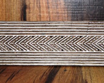 Ligne sculpture Timbre Bois Bloc Timbre Bloc Impression Timbre Textile Timbre bordure bande